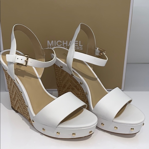 ellen leather wedge michael kors